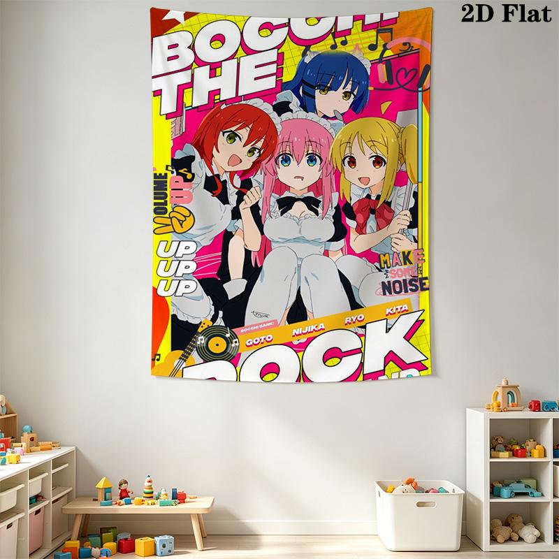 Bocchi the Rock Pattern Home Decor Tapestry, Wall Hanging, Decorative RV Wall Cloth.DGT0925198