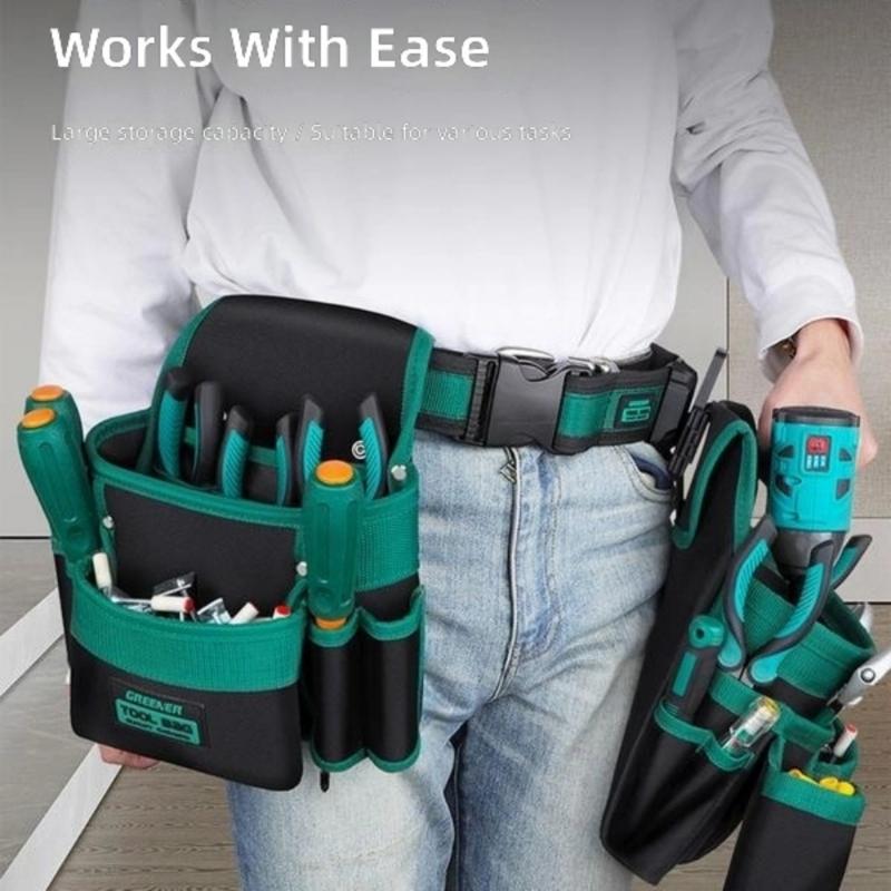Professional Screwdriver Hardware Tool Work Belt Pouch With Secure Fastening System For Outdoor And Indoor Applications