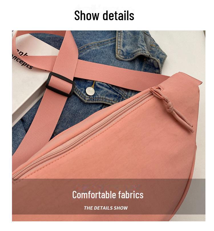 2024 Japanese Sporty Crossbody Bag for Women - Korean Trend, All-Match Chest & Waist Design, Simple Messenger Style