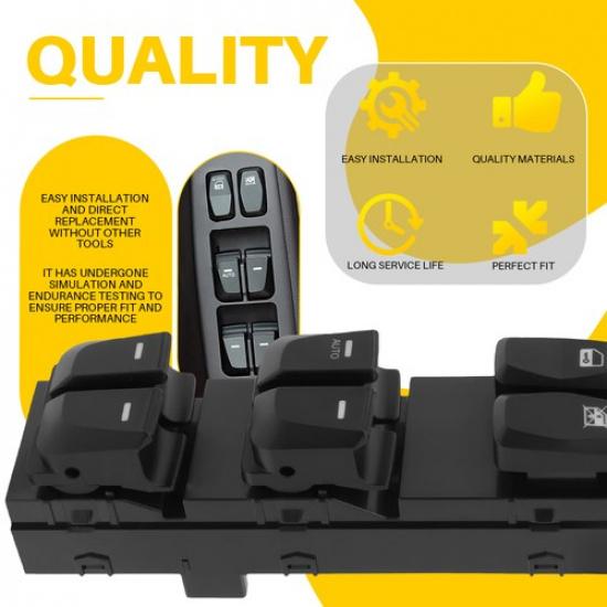 93571-2S050 Master Power Window Switch Fit 2010-2015 Hyundai Tucson 2.0L 2.4L EV