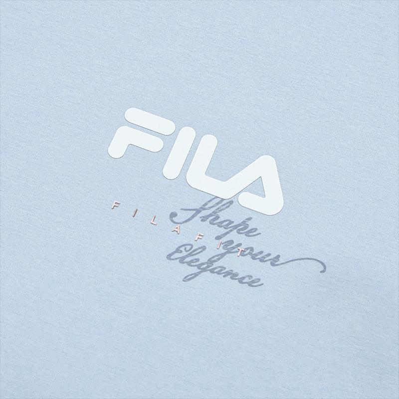 New FILA Fitness T Shirt Women's Flow Cloud Blue A11W521105F-LB