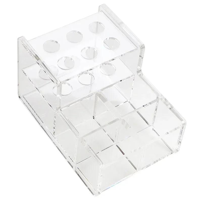 Dental Tools Dental Acrylic Organizer for Syringe Adhesive Applicator Placement Tool Transparent