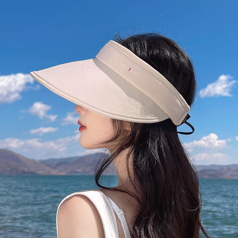 8229 Summer UV Protection Sunshade Empty Top Hat Simple Versatile Sunscreen Hat Outdoor Sports Foldable Hat Children