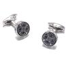 1 Pair Man's Shirt Studs Elegant Rounded Cufflinks For Business Wedding Party