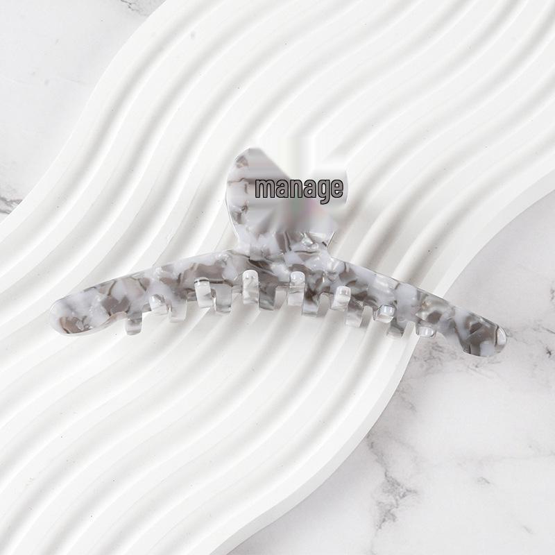 Elegant Multi-Color Acetate Hair Clip - Jelly Shark Grip for Women