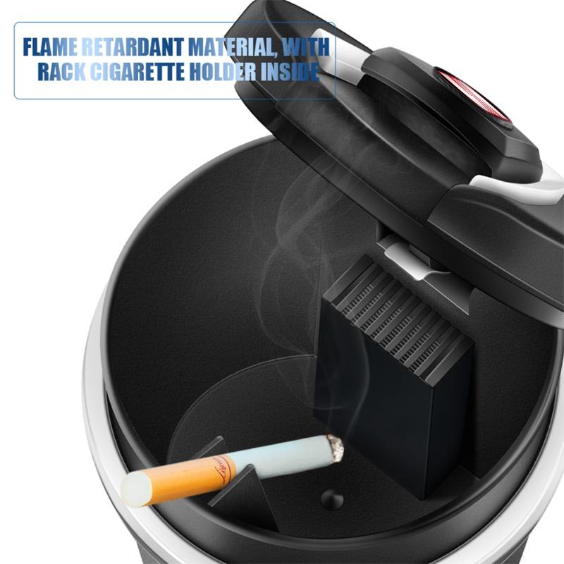 Car LED Portable Multifunctional Ashtray Car Accessories for SEAT Leon FR 5 6 Alhambra MK3 MII Altea 5F Ibiza Toledo Cordoba