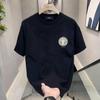 Heavyweight Trendy Graphic Tee - American Scoundrel Cool Personality Short Sleeve Men's Loose Round Neck.