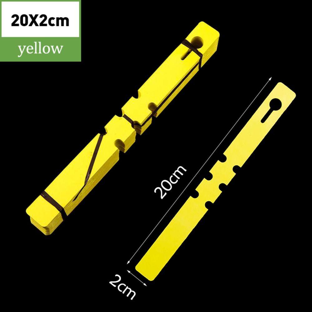 

100Pcs Plastic Plant Tags Sun Protection Gardening Plant Marker Label Durable Plant Markers жовтий