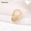 14K Gold Plated Brass Heart Shape Spring Clasp Connector Clasp For DIY Bracelet Necklace Handmade Jewelry Making Findings