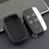 Carbon Fiber Silicone Remote Car Key Fob Case Cover Holder Shell For Land Rover Range Rover Sport Freelander Jaguar XE XJ XJL XF
