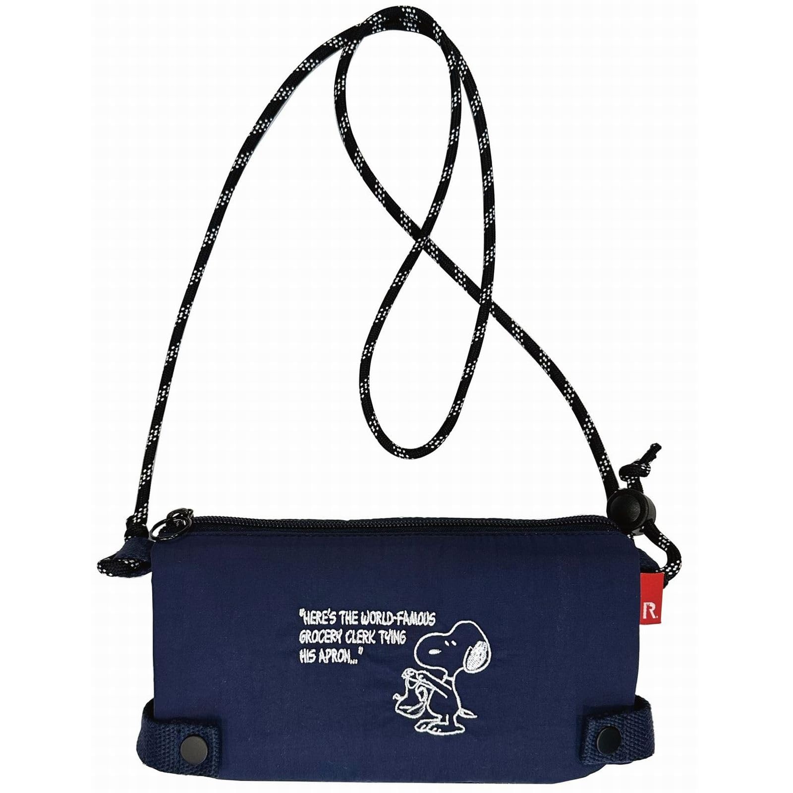 

8608 SNOOPY Snoopy Crossbody Simple Cooling IP Thermo K Sacoche APRON [Routeto] Peanuts-9B (01 Navy)