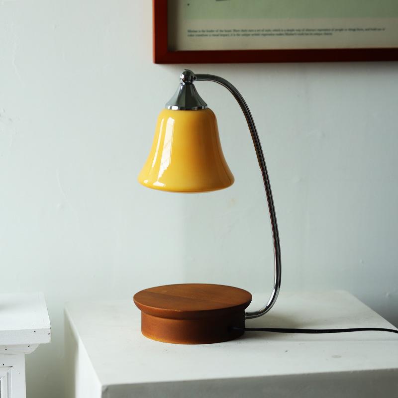 Melt Candle Lamp Aromatherapy Melting Lamps Dimmed Decorative Bedroom Desk Lamp Interior Wooden Mood Lighting Light Fixture