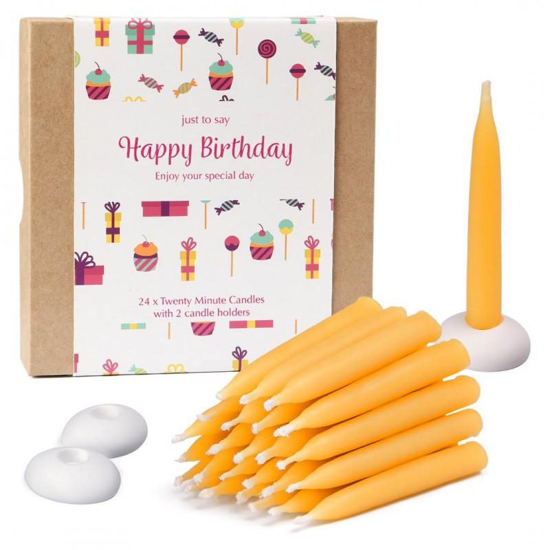 Handmade Beeswax Candle 20-Minute Burn Time Smokeless Tear-Free Meditation Yoga Relaxation Aromatherapy