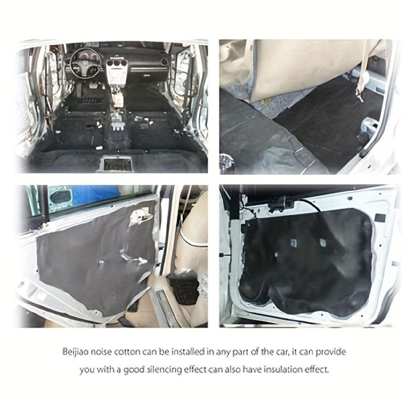 Fireproof Heat Insulation Soundproof Mat 5mm 10mm Square Aluminum Foil Car Soundproof Cotton Car Hood Soundproofing