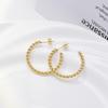 Cross -Border European And American Women 'S Female Twist Line Stainless Steel Earrings