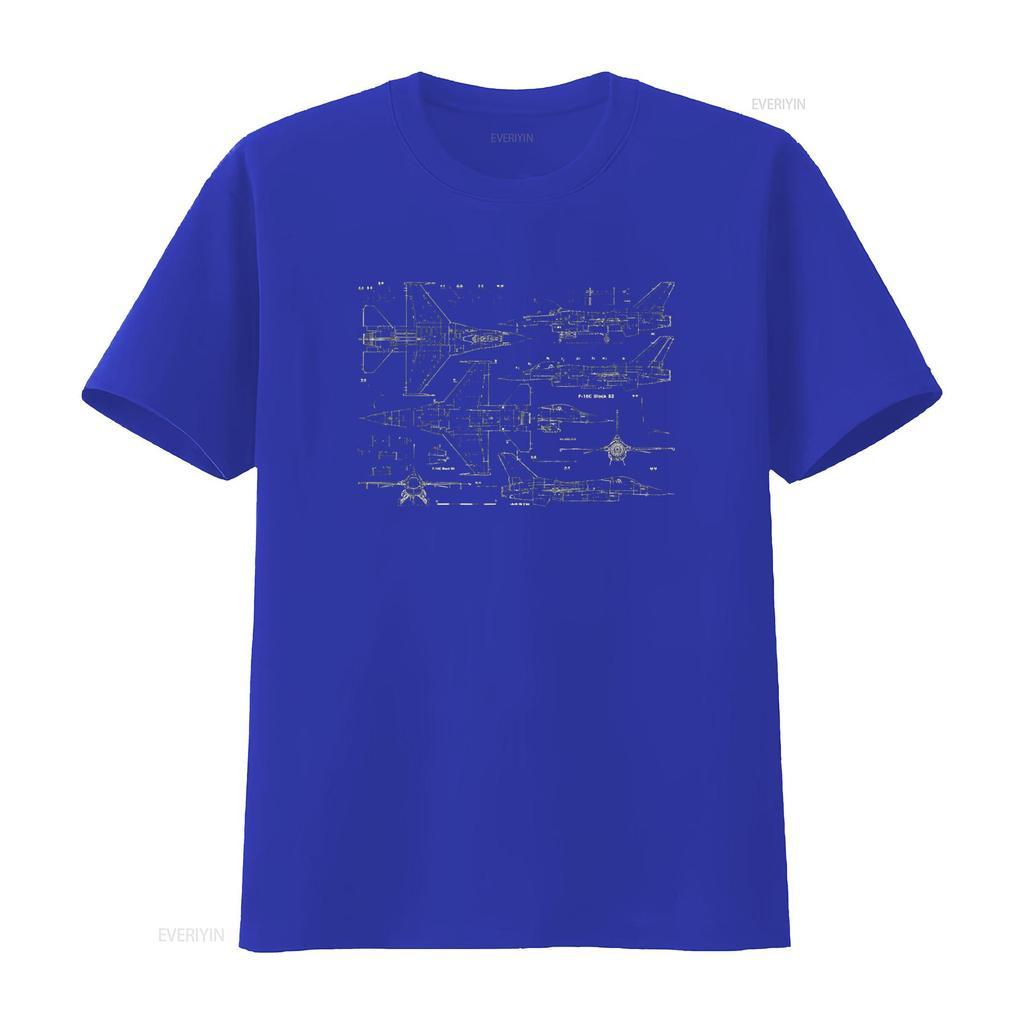 F18 Jet Aircraft Fighter Blueprint Design T Shirt vintage Washed Versatile Comfortable Stylish Soft streetwear designer clothes