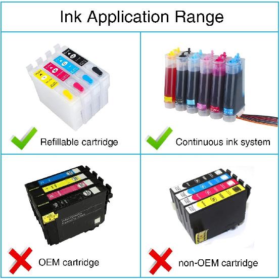 Regular Refill Ink for T252 T252XL120-BCS, T252XL220, T252XL320, T252XL420 Workforce WF-7710 WF-7720 WF-7210 WF-3630 WF-7620 WF-7610 WF-3640 WF-3620