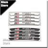 For Toyota 4PCS Aluminum Car Badge Styling Wheel Hub Rims Decor Stickers Camry Highlander C-HR Hilux Vios Rav4 Prius Yaris TRD