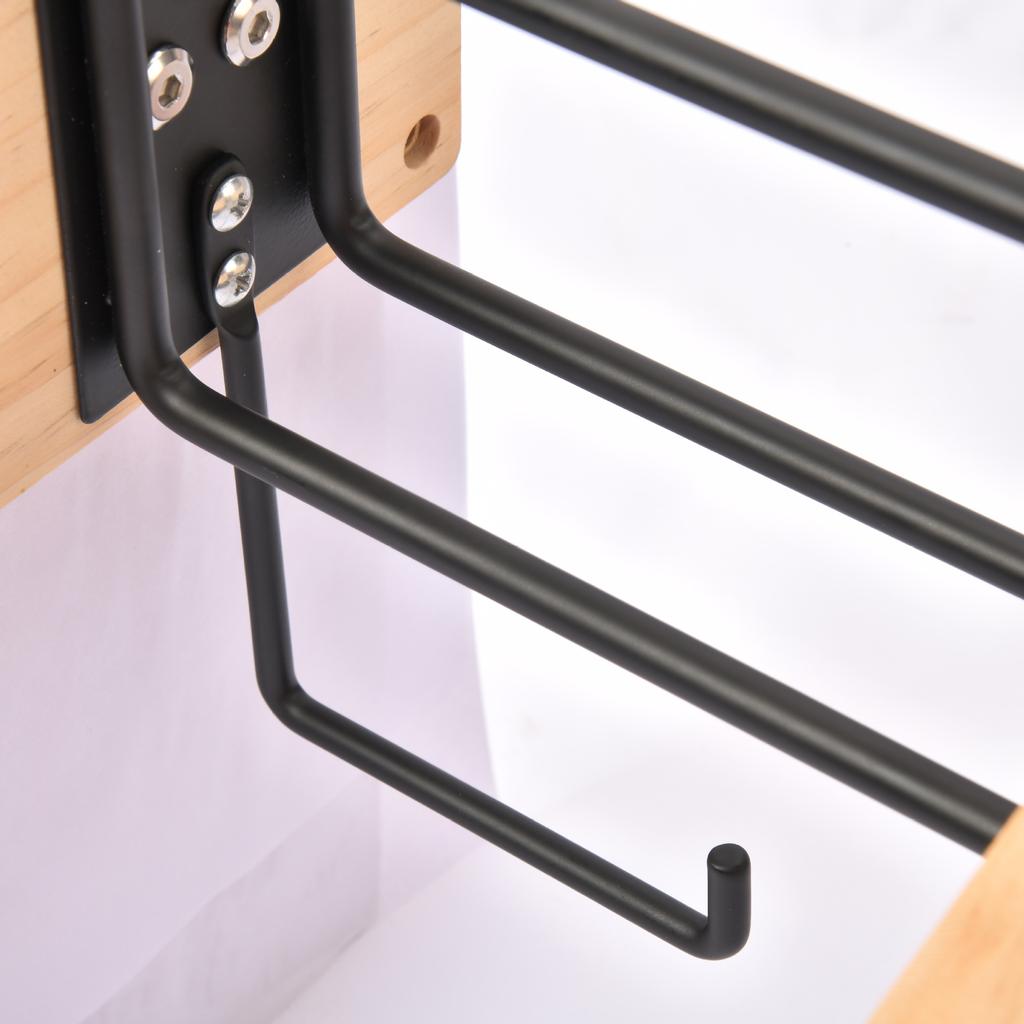 Tactical Equipment Wall Mount Storage Rack Wooden Helmet Holder Storage Organizer