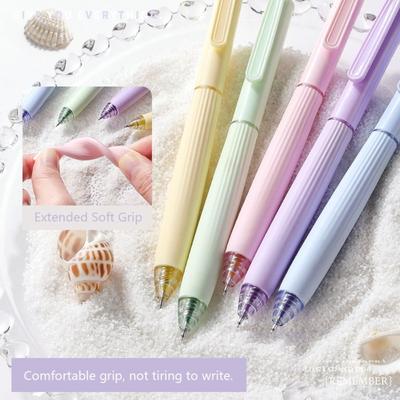 5PCS/Set Press Type Neutral Pen With Fragrant Writing Tools Fashion Ballpoint Pen  School Office