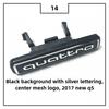For Wszj8 A4L A5 A6L Q3 Q5 Quattro Front Grille Badge & Rear Trunk Emblem High-End Style Decoration Exterior Upgrade Accessories