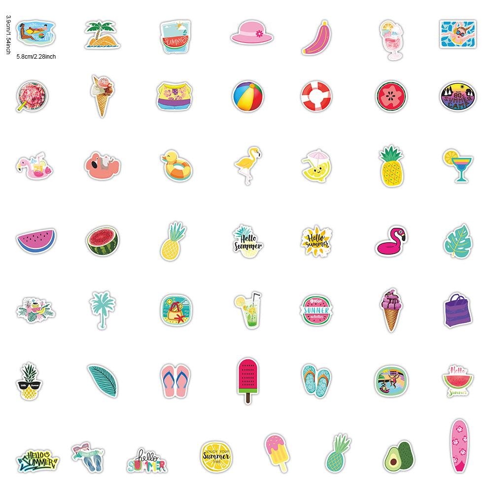10 30 50Pcs Summer Vacation Style Stickers For Suitcase Skateboard Laptop Luggage Fridge Phone Car Styling Diy Decal Sticker