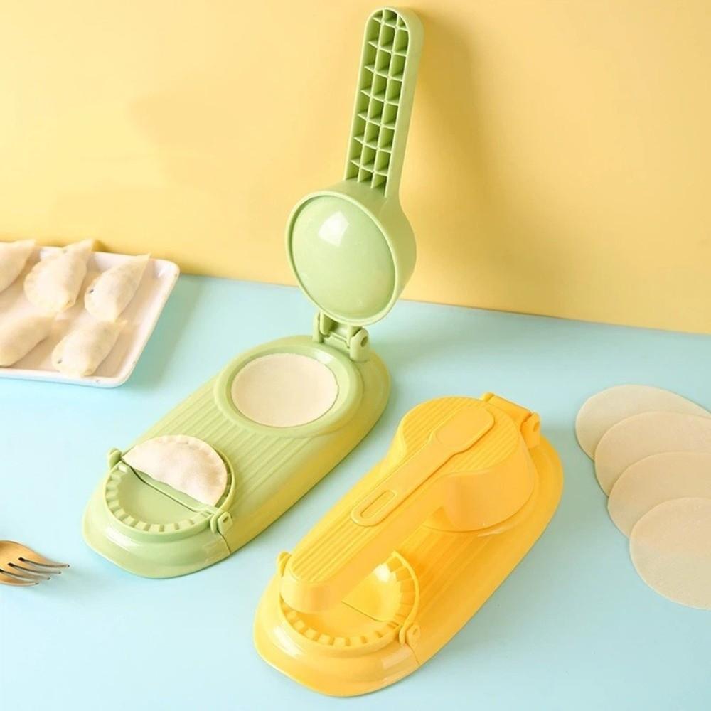 2PCS Efficient 2 in 1 Dumpling Maker Plastic Dumpling Skin Maker Dumpling Wrapper Mold  Cooking
