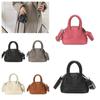 Solid Color Parent-child Bag PU Leather Sweet Shoulder Bag Cute Mini PU Crossbody Bag  Summer
