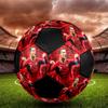 CR7 Imprimé taille 5 Ballon de Football, coloré, adapté à tous les âges, cousu à la machine, matériau PVC, qualité compétition, durable et à rebond élevé