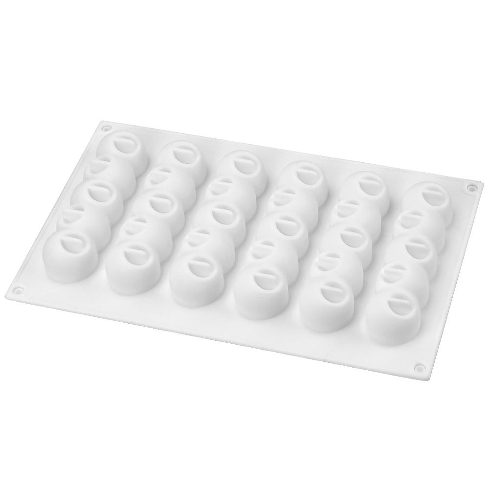 6-Mulden Kugel Lange Streifenförmige Silikonform Backformen Mousse Schokolade Gebäckform Liebesherz Kuchenform Dessert Dekorierwerkzeuge