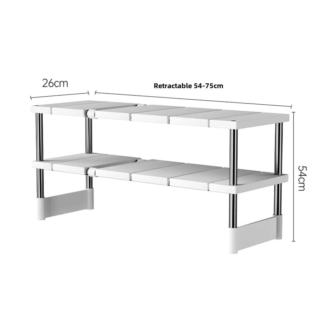 Bucătărie retractabil sub chiuvetă depozitare rack dulap stratificat dulap de bucătărie depozitare multifuncțională raft de depozitare pentru oale