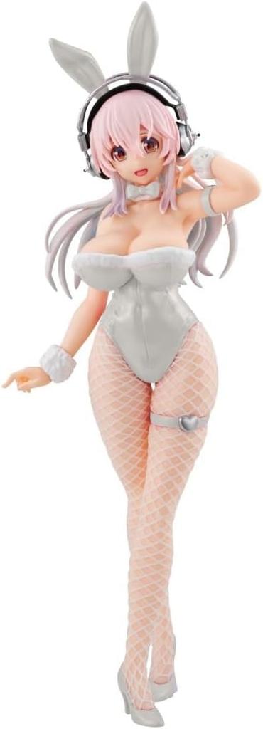 Super Sonico Figure Sonico BiCute Bunnies Figure Pearl White Ver. Approx. 30cm, 1 Type, Official Figure