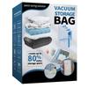 Large Transparent Blue Vacuum Compression Bag for Clothes & Quilts - Dustproof & Moistureproof
