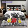 Legends Court Icons Action Three-piece Set(1 * Duvet Cover + 2 * Pillowcase, Without core)Soft and Comfortable Duvet Cover and Pillowcase Bedding Set