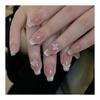 Nail Tips 3D False Nails Bride Nail Tips Short Long Nail Tips Cute Stylish Popular Simple Wedding False Nails Crystal Flower Butterfly 3D Nail Tips