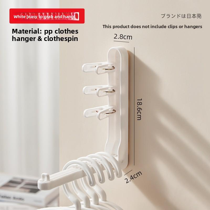 Foldable No Drill Hanger Organizer Space Saving Closet Storage for Clothes, Pants Ties