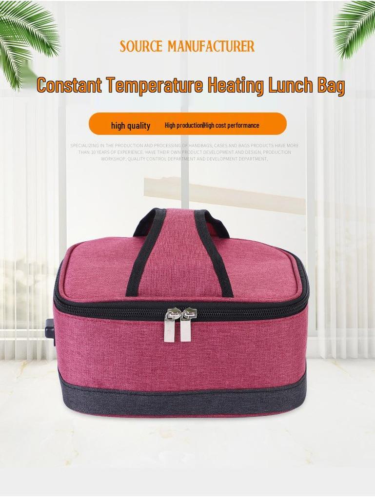 Portable USB Electric Heating Lunch Bag - Insulated and Temperature Controlled for Hot and Cold Preservation
