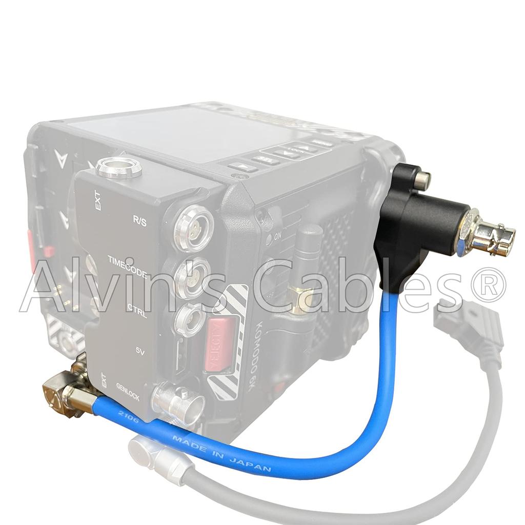 SDI Port Protection Cable Galvanic Isolator SDI Protector for BNC Male to Female Cord Alvin Cable RED-Komodo 8inch20cm (Red/Right Angle)