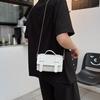 New Small Square Bag Women's Solid Color Simple Casual Shoulder Messenger Bag Urban Commuting Versatile Texture Chain Bag