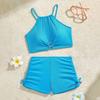 Girls' Colorful Two Piece Bikini Swimsuit Set for Swimming and Beach Wear