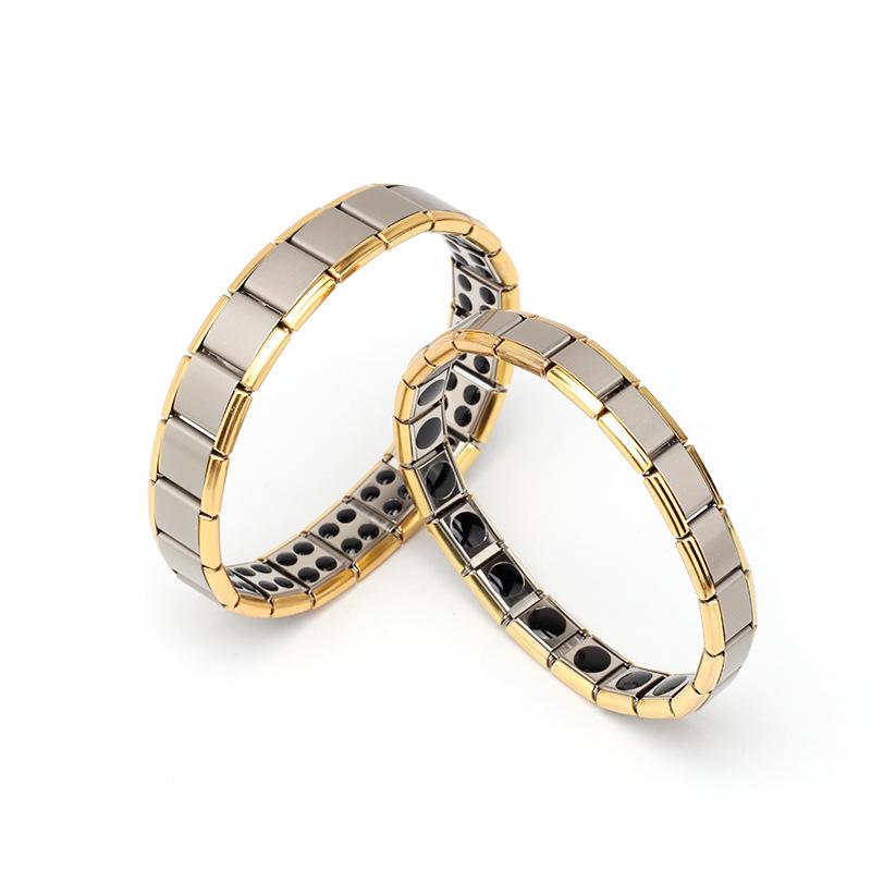 Stainless Steel Gold Plated Germanium Bracelet Titanium Steel Jewelry Energy Germanium Bracelet Jewelry Bracelet 