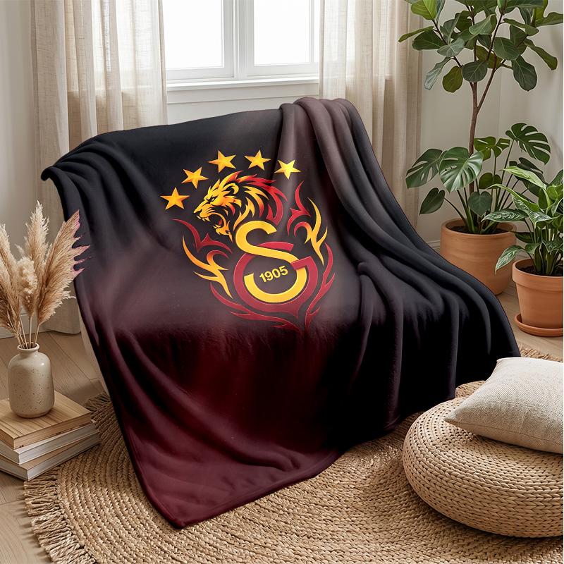 Galatasaray FC Soft Flannel Fleece Blanket Lightweight Cozy Warm Throw Blanket For Sofa Bed Home Decor