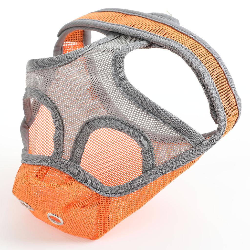 Dog Muzzle Breathable Mesh for Short Snout Dogs Prevent Biting Barking