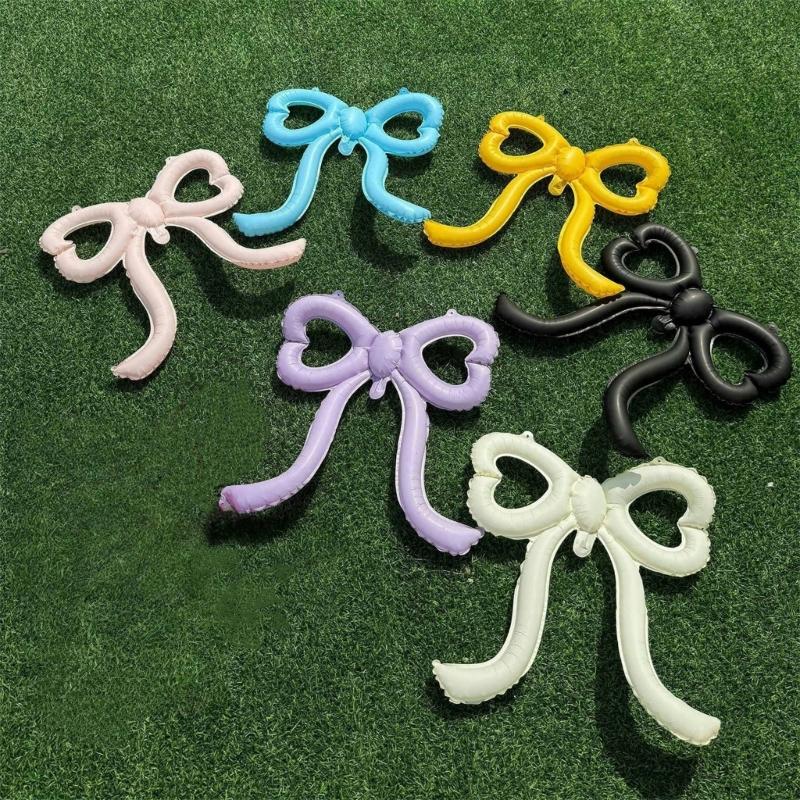 Aluminum Film Balloon With Cutout Bowknot Design For Baby  Wedding Photography Cutout Party Balloons