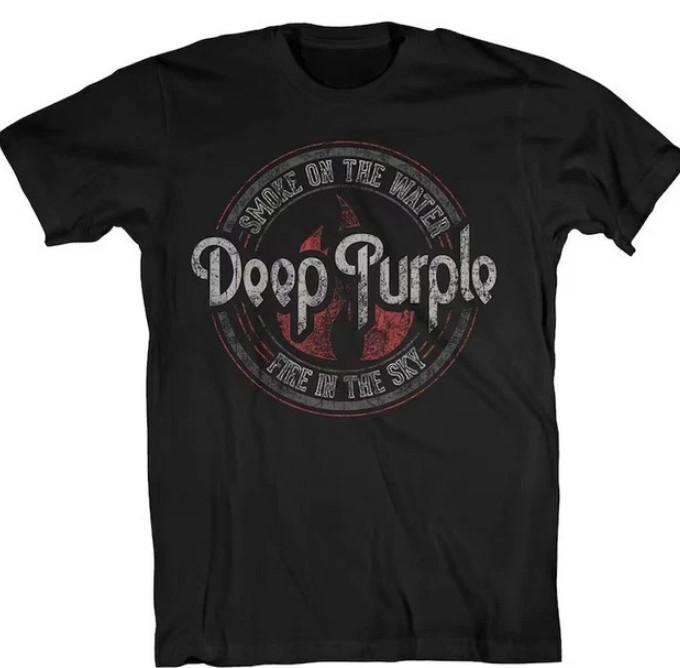 New Deep Purple Smoke Circle Reprint S-5XL T-Shirt Unisex T-Shirt XXXL
