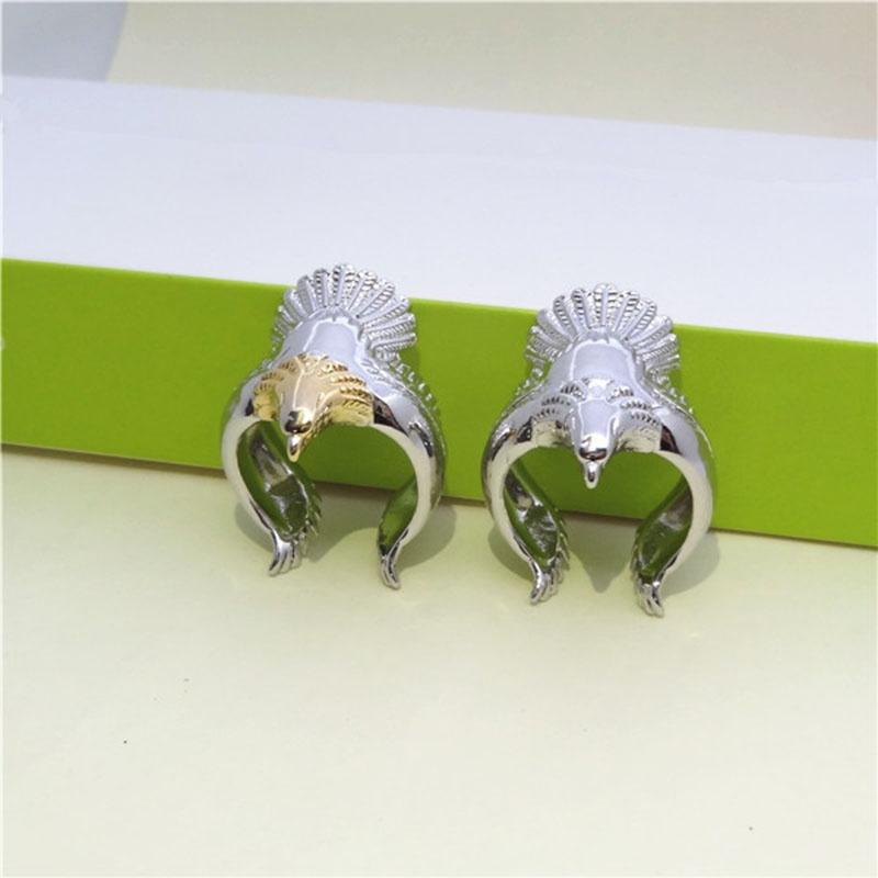 Open Size Ring Jewelry Gold Retro Eagle Wings Fashion Rings Unique Copper Alloy Eagle Ring Man's High Quality Animal Accessories