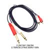 6.35 RCA Audio Cable, Double 6.35 1/4" to Double RCA Heads Aux- Converter Adapter Audio Cable 0.2m/1m/1.5m/300cm