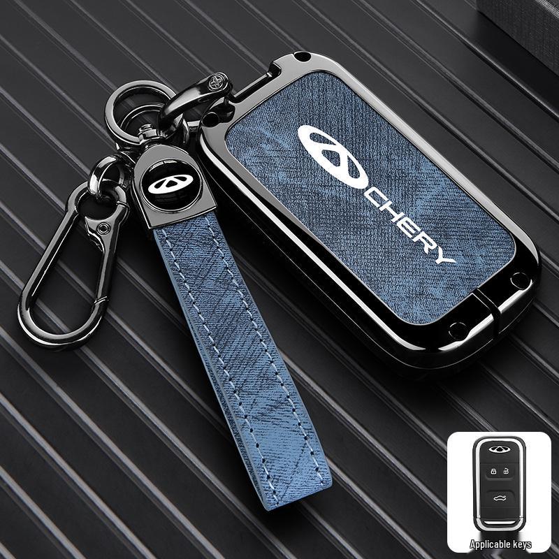 Zinc Alloy Key Shell Covers for Chery, Tiggo 8, 7 Plus - Full Coverage, 5x Anti-Drop Protection
