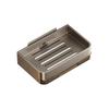 1pc Bathroom Soap Dish No Drill Wall Mounted Soap Holder Aluminum Alloy Sponge Storage Organizer Bathroom Accessories