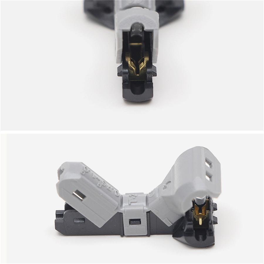 20PCS Universal For 1 Pin 18AWG 0.75SQMM Non-stripped T Type Wire Cable Connector Joint Quick Splice Crimp Terminals Terminator